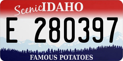 ID license plate E280397