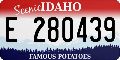 ID license plate E280439