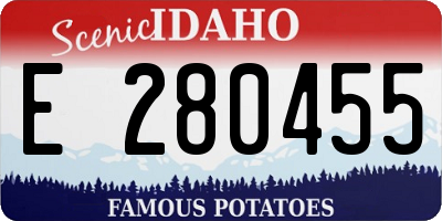 ID license plate E280455