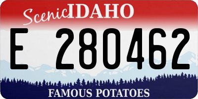 ID license plate E280462