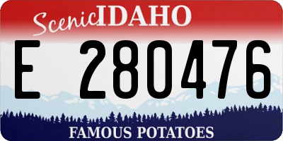 ID license plate E280476