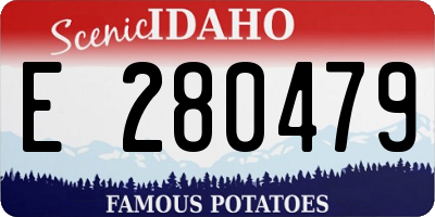 ID license plate E280479