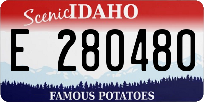 ID license plate E280480