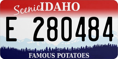 ID license plate E280484