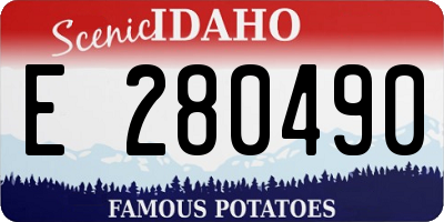 ID license plate E280490