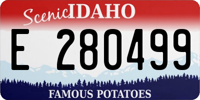 ID license plate E280499