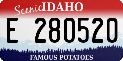 ID license plate E280520