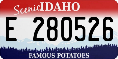 ID license plate E280526