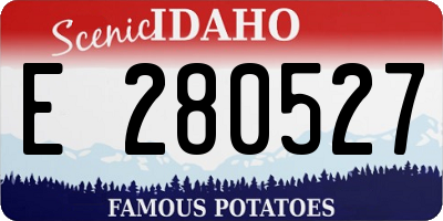 ID license plate E280527