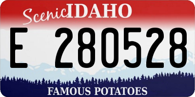 ID license plate E280528