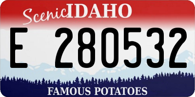 ID license plate E280532
