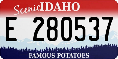 ID license plate E280537