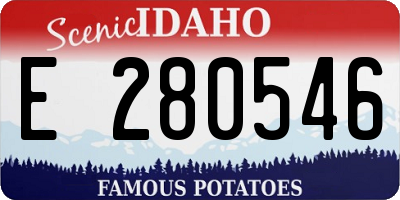 ID license plate E280546