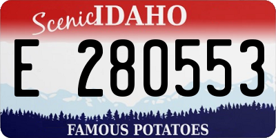 ID license plate E280553
