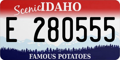ID license plate E280555