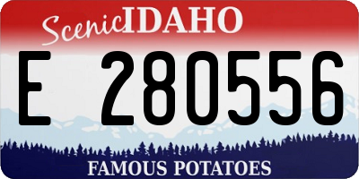 ID license plate E280556