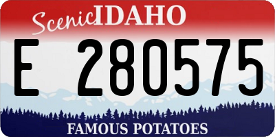 ID license plate E280575