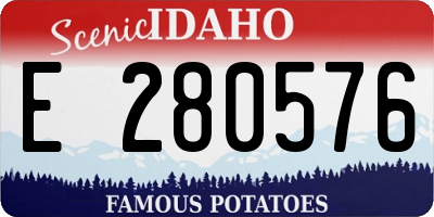 ID license plate E280576