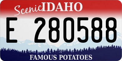 ID license plate E280588