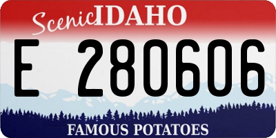 ID license plate E280606