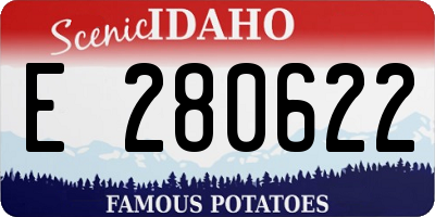 ID license plate E280622