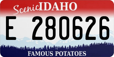 ID license plate E280626