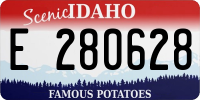 ID license plate E280628