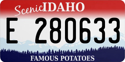 ID license plate E280633