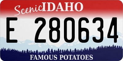 ID license plate E280634
