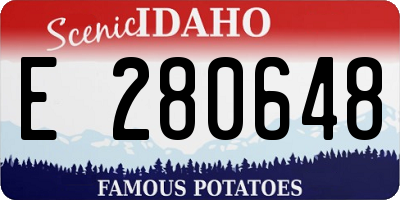 ID license plate E280648