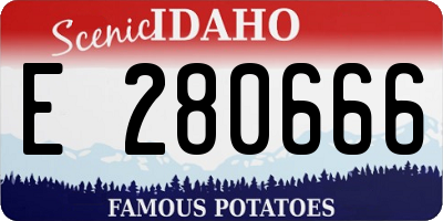 ID license plate E280666
