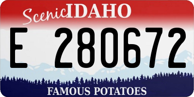 ID license plate E280672
