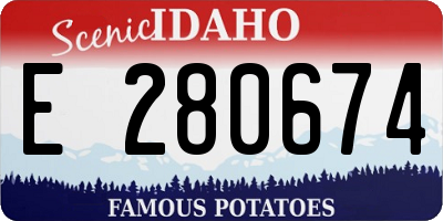 ID license plate E280674