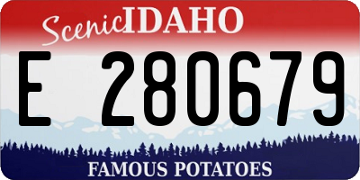 ID license plate E280679