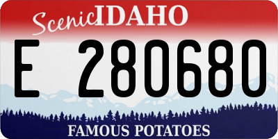 ID license plate E280680
