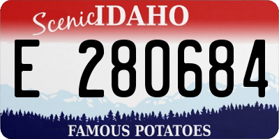 ID license plate E280684