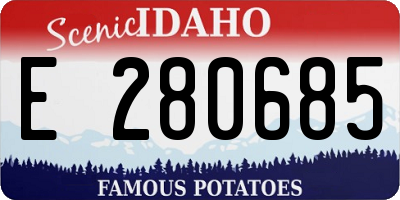 ID license plate E280685