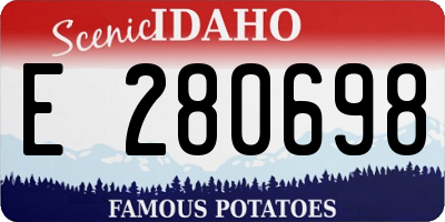 ID license plate E280698