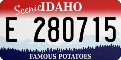 ID license plate E280715