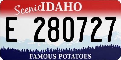 ID license plate E280727