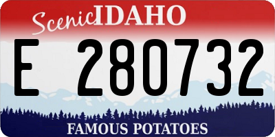 ID license plate E280732