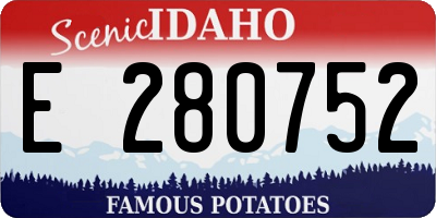 ID license plate E280752