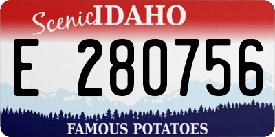 ID license plate E280756