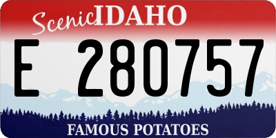 ID license plate E280757