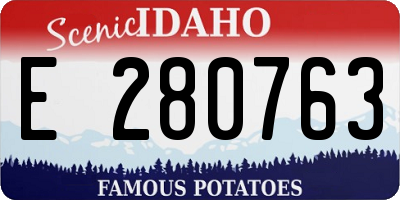 ID license plate E280763