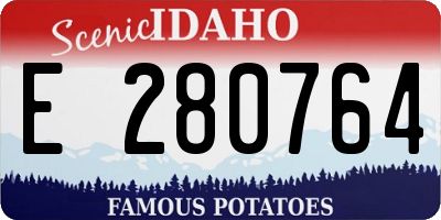 ID license plate E280764
