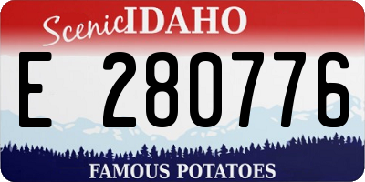 ID license plate E280776