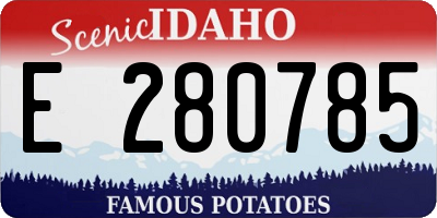 ID license plate E280785