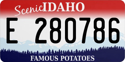 ID license plate E280786