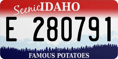ID license plate E280791